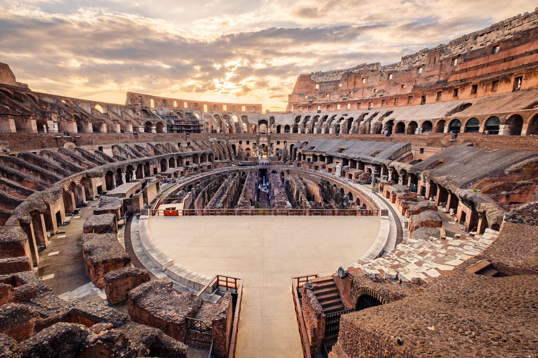   The Colosseum from Roman times hosted gladiatorial battles, naval battles, theatrical performances, and cruel public exe...